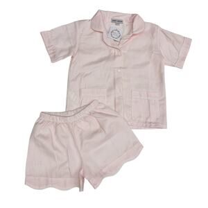 NWT Sweet Dreams Size 4 Pink Stripe Short Sleeve PJs